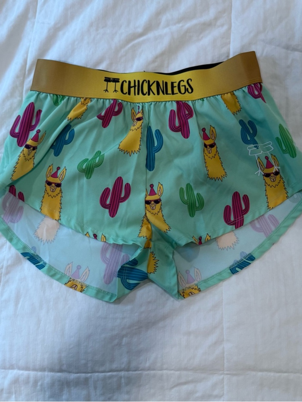 ChicknLegs Mint Llama & Cactus Sleep Shorts